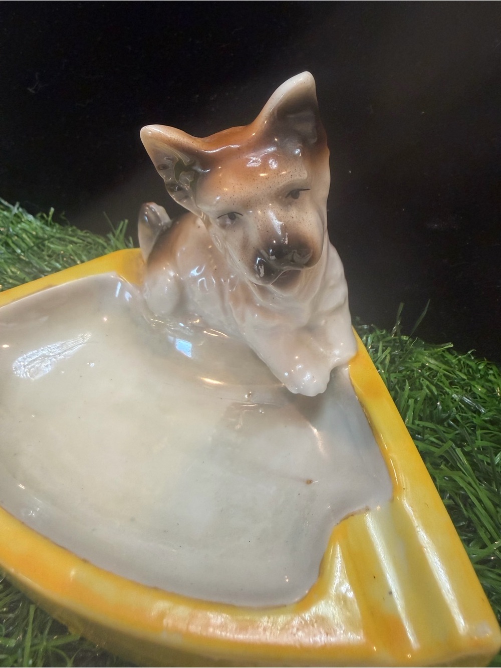Vintage Trinket Tray Made in Japan with Scottie  Dog